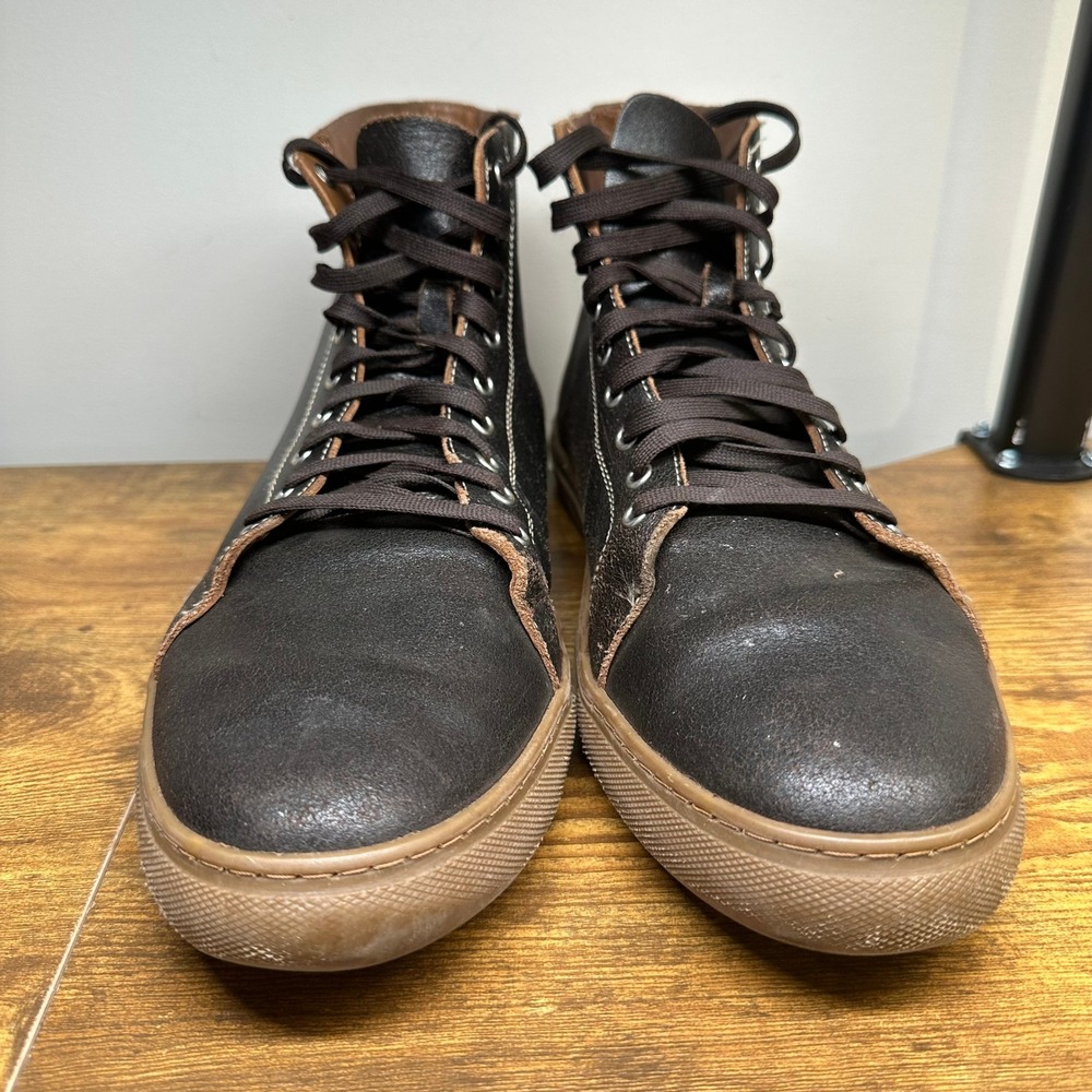 Thursday Boot Co Mens Premier High Top Leather Sneakers Brown Size 12 US READ